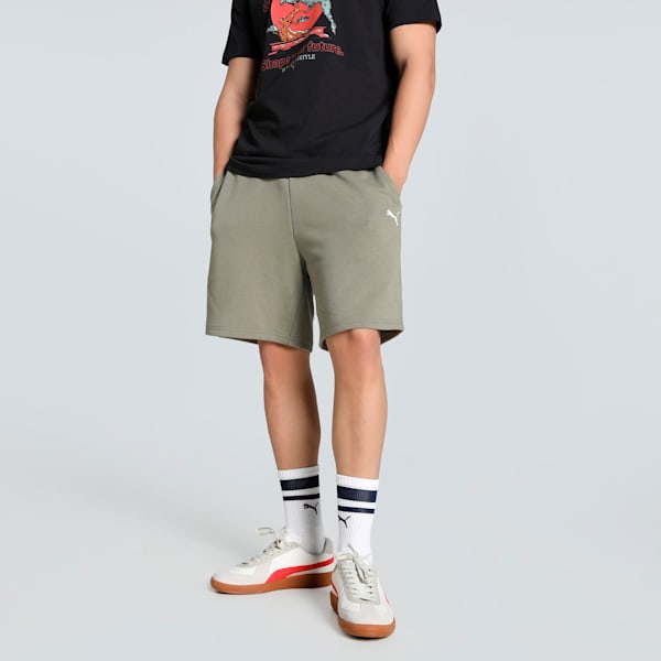 WARDROBE Essentials Men's Relaxed Fit 7" Shorts, Velvet Moss, extralarge-IND
